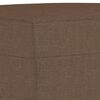 vidaXL Ensemble de canap&eacute;s 3 pcs avec coussins marron tissu