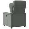 vidaXL Fauteuil inclinable Gris fonc&eacute; Tissu