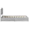 vidaXL Lit de Rangement Gris Sonoma 90 x 190 cm Bois d'ing&eacute;nierie