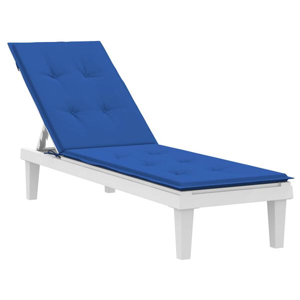 vidaXL Coussin de chaise de terrasse bleu royal (75+105)x50x4 cm