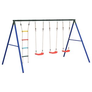 vidaXL Ensemble de balan&ccedil;oire d'ext&eacute;rieur avec balan&ccedil;oires et &eacute;chelle
