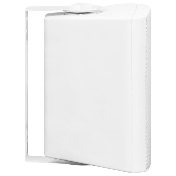 vidaXL Haut-parleurs stéréo muraux 2pcs blanc intérieur extérieur 100W