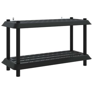 vidaXL Unit&eacute; de rangement 2 niveaux 100 x 40 x 55,5 cm PP Anthracite