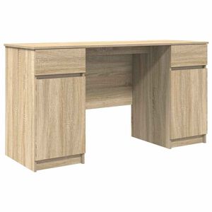 vidaXL Bureau Ch&ecirc;ne sonoma 140 x 49 x 76 cm Bois d'ing&eacute;nierie