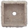 vidaXL Lavabo Gris 30x30x13 cm Marbre