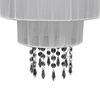 Lustre plafonnier contemporain suspension cristal blanc