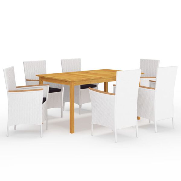 vidaXL Ensemble &agrave; manger de jardin 7 pcs