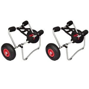 vidaXL Chariots pour kayak 2 pcs Aluminium