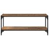 vidaXL Meuble TV Bois Ancien 100x33x41cm Bois d'ing&eacute;nierie et fer