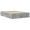 vidaXL Cadre de lit sans matelas gris b&eacute;ton 140x200 cm bois ing&eacute;nierie