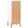 vidaXL Buffet Blanc brillant 34,5x34x90 cm Bois d'ing&eacute;nierie