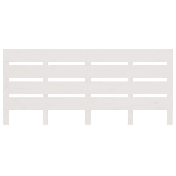 vidaXL Tête de lit Blanc 150x3x80 cm Bois massif de pin