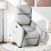 vidaXL Fauteuil inclinable &eacute;lectrique gris nuage tissu