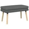 vidaXL Banc &agrave; double couche Gris fonc&eacute; 80 x 40 x 47 cm Tissu