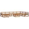 vidaXL Ensemble de canap&eacute;s d'ext&eacute;rieur 9 pcs Naturel