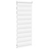vidaXL Store z&egrave;bre blanc 65x100 cm largeur du tissu 60,9 cm polyester