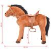 vidaXL Jouet en peluche Cheval Marron