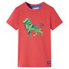 vidaXL T-shirt pour enfants rouge 128