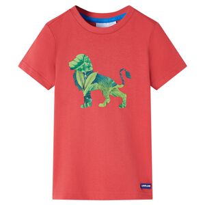 vidaXL T-shirt pour enfants rouge 128