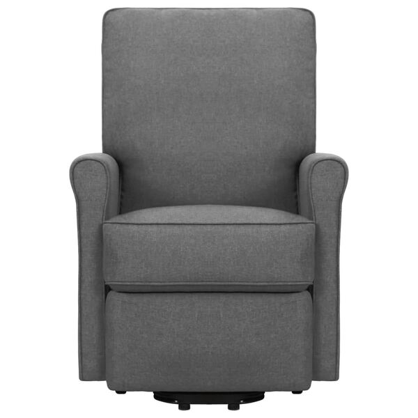 vidaXL Fauteuil Gris clair Tissu