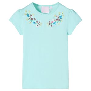 vidaXL T-shirt pour enfants aqua clair 128