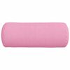 vidaXL Coussins d'accent 2 pcs Rose Ø 15 x 40 cm tissu