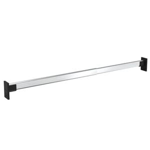 vidaXL Rails de garde-robe t&eacute;lescopiques 2 pcs Argent&eacute; 58-100 cm