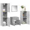 vidaXL Ensemble de meubles de salle de bain 4 pcs gris b&eacute;ton