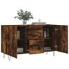 vidaXL Buffet ch&ecirc;ne fum&eacute; 100x36x60 cm bois d'ing&eacute;nierie