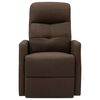 vidaXL Fauteuil de massage Marron Tissu
