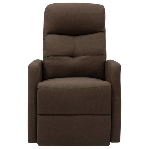 vidaXL Fauteuil de massage Marron Tissu