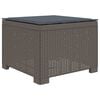 vidaXL Canap&eacute; de jardin 1 place avec coussin look rotin PP Gris clair