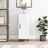vidaXL Buffet Blanc brillant 34,5x34x90 cm Bois d'ing&eacute;nierie