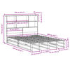 vidaXL Lit biblioth&egrave;que sans matelas cire marron 150x200cm bois massif