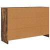 vidaXL Buffet avec tiroir Ch&ecirc;ne fum&eacute; 100 x 30 x 65,6 Bois d'ing&eacute;nierie
