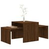 vidaXL Ensemble table basse Chêne marron 100x48x40cm Bois d'ingénierie