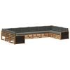 vidaXL Ensembles de canap&eacute;s 10 pc Bois d'Acacia Massif