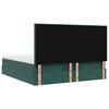 VidaXL Cadre de lit ottoman avec matelas vert foncé 180x200cm velours