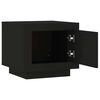 vidaXL Table basse noir 51x50x45 cm bois d'ing&eacute;nierie