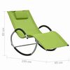 vidaXL Chaise longue avec oreiller Vert Textil&egrave;ne