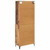 vidaXL Haut Armoire Bois Ancien 69,5 x 34 x 180 cm Bois d'ing&eacute;nierie