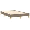 vidaXL Sommier &agrave; lattes de lit avec matelas Taupe 120x200 cm Tissu