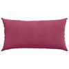 vidaXL Coussins de canapé 2 pcs Bordeaux 80 x 40 cm