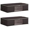 vidaXL Bo&icirc;te de rangement avec fen&ecirc;tre lat&eacute;rale transparente 2 pc