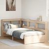 vidaXL Lit biblioth&egrave;que sans matelas 90x200 cm bois de pin massif