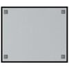 vidaXL Tableau noir magn&eacute;tique mural Noir 60x50 cm Verre tremp&eacute;