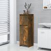 vidaXL Armoire de bain Chêne fumé 30x30x95 cm Bois d'ingénierie