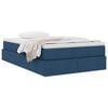 vidaXL Lit avec rangement et matelas Bleu 120 x 200 cm Polyester