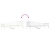 vidaXL Lit de jour sans matelas blanc 90x200 cm bois de pin massif