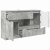vidaXL Buffet avec tiroir Gris b&eacute;ton 100 x 30 x 65,6 Bois d'ing&eacute;nierie